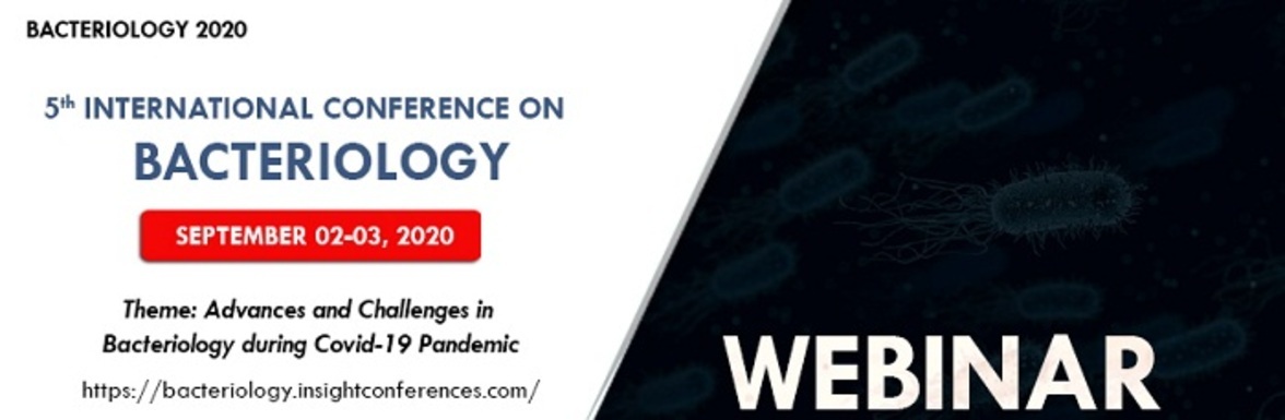 5th International Conference on  Bacteriology (02-03 сентября 2020) (вебинар)