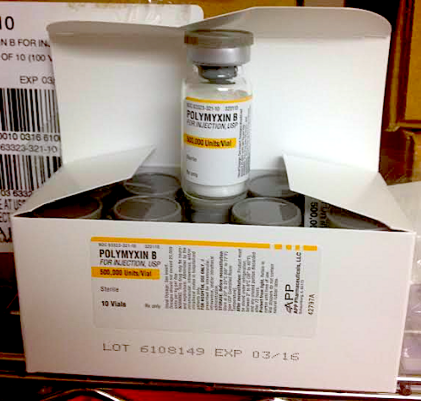 Полимиксин объединяет липолисахариды в кристаллические структуры для затвердевания бактериальной мембраны