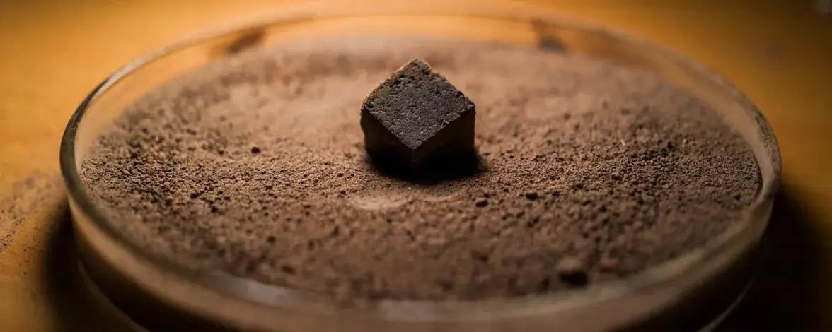 Микробные каменщики делают кирпичи для лунного жилья